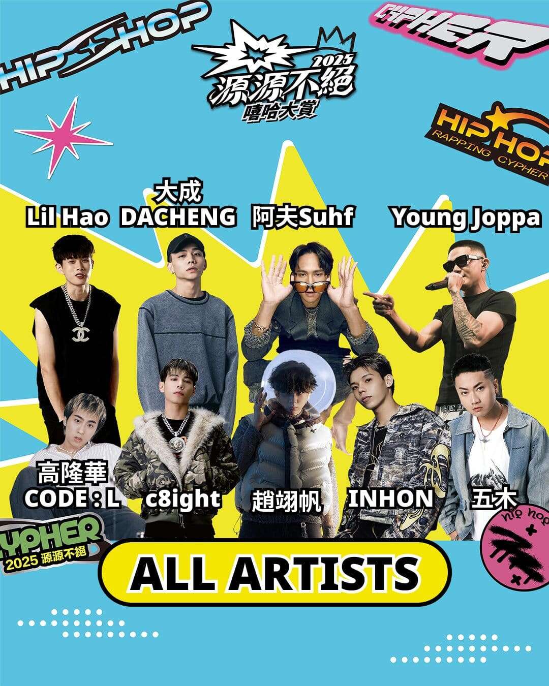 決賽舞台將4月26日登場，除了前十強學生演出外，還有8組人氣饒舌歌手現場演出(圖片來源：臺北自來水事業處)