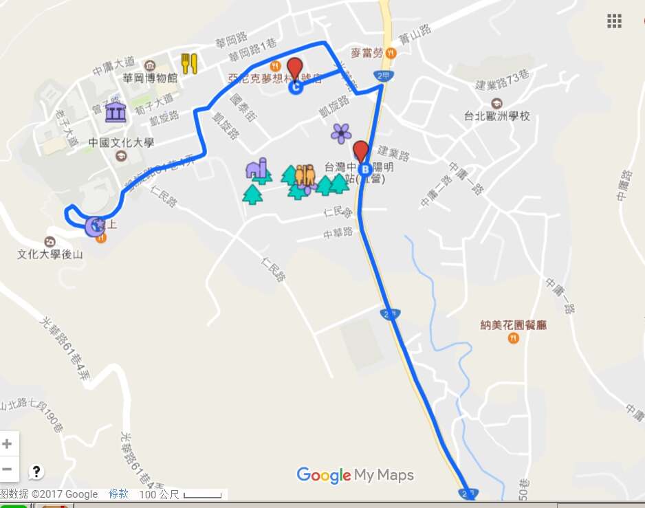 圖4.google map連結