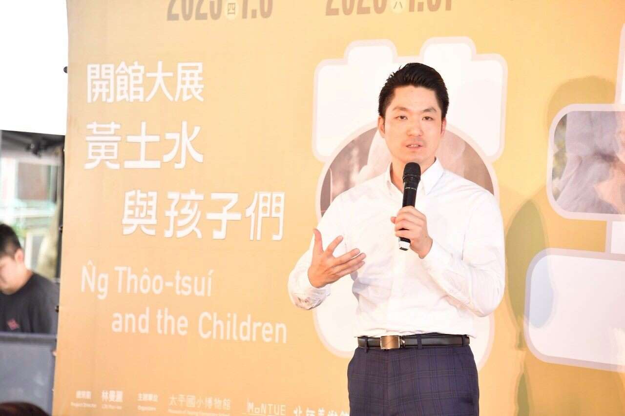 蒋万安於记者会致词表达感谢(图片来源：台北市政府秘书处媒体事务组)