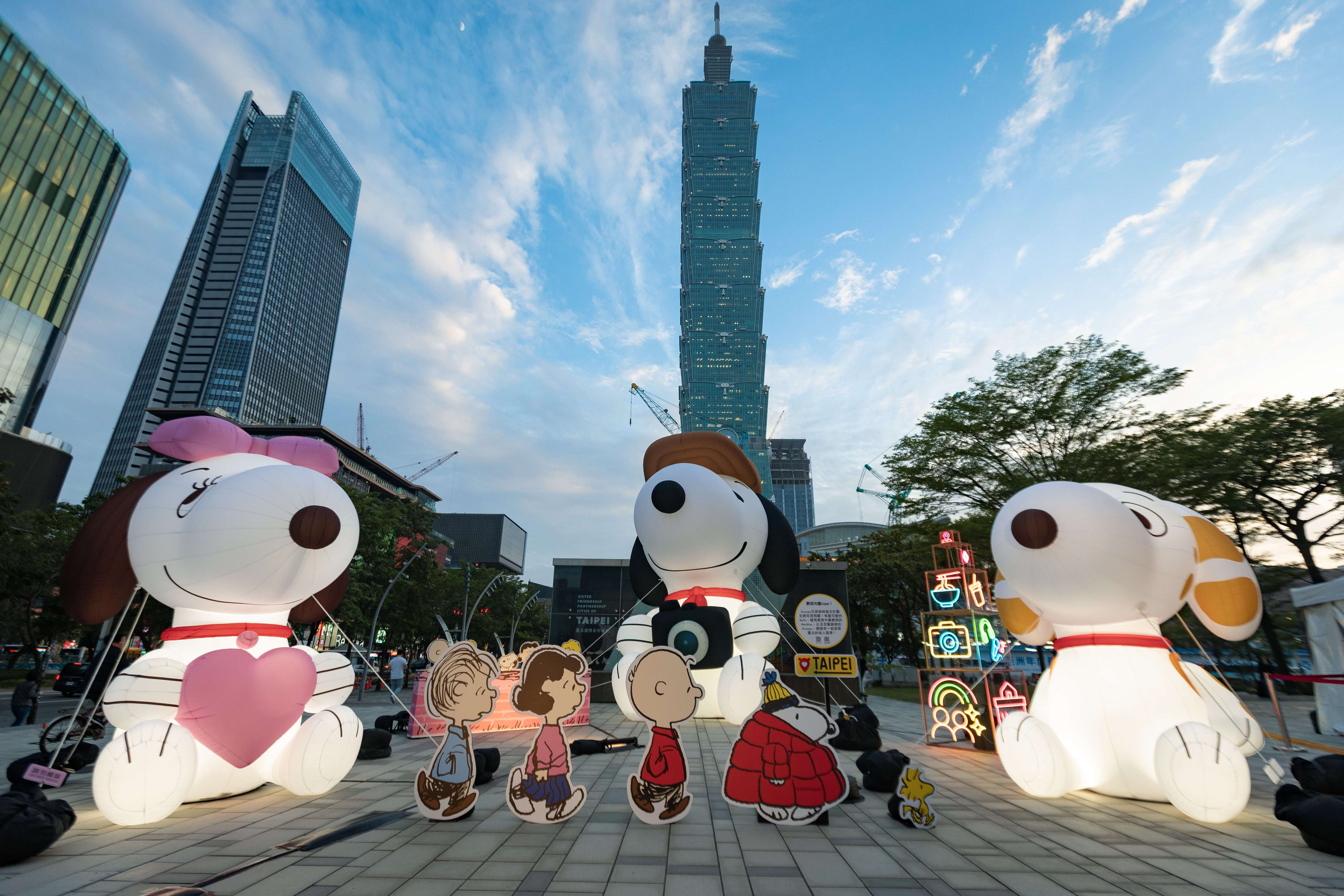 Snoopy x Belle x Marbles陪你一起迎新年（圖片來源：臺北市政府觀光傳播局）