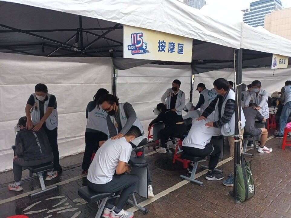 免費提供視障按摩等你來（圖片來源：臺北市政府勞動局）