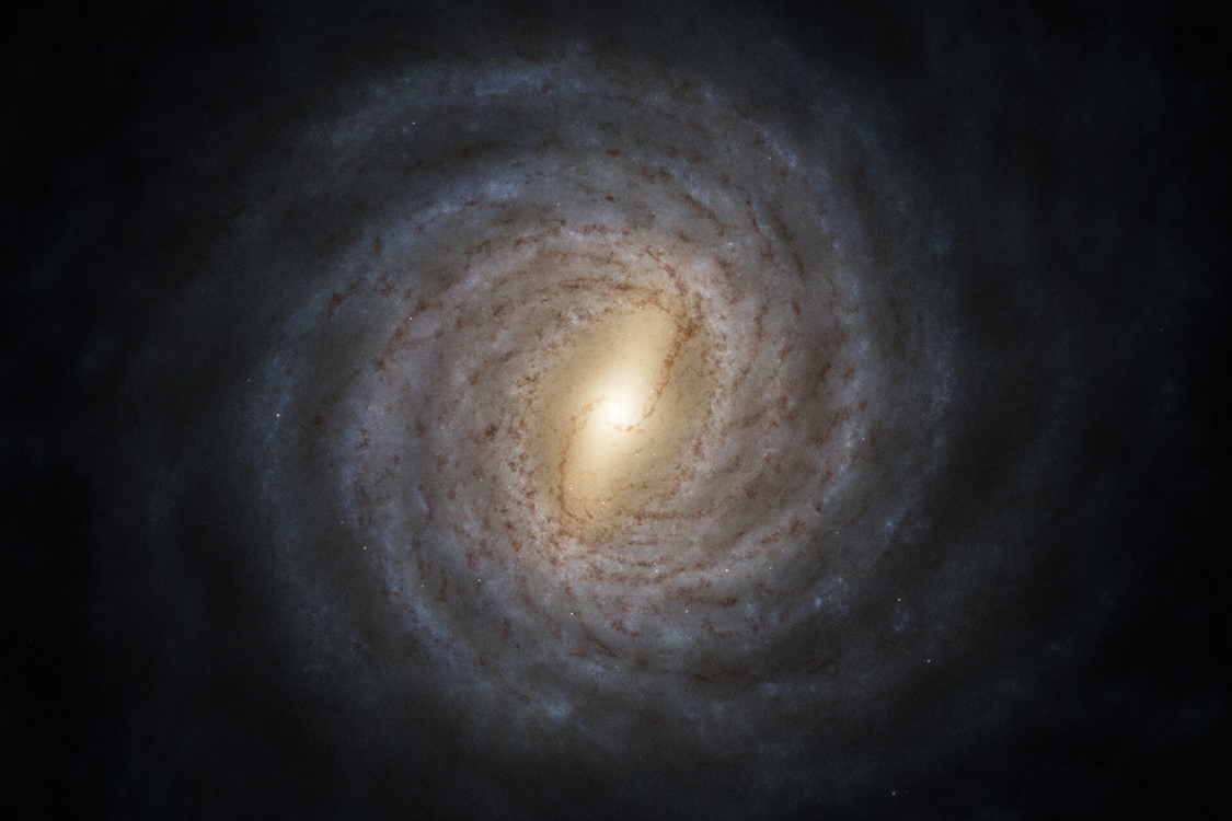 银河系概念图。（影像来源：ESA/Gaia/DPAC）