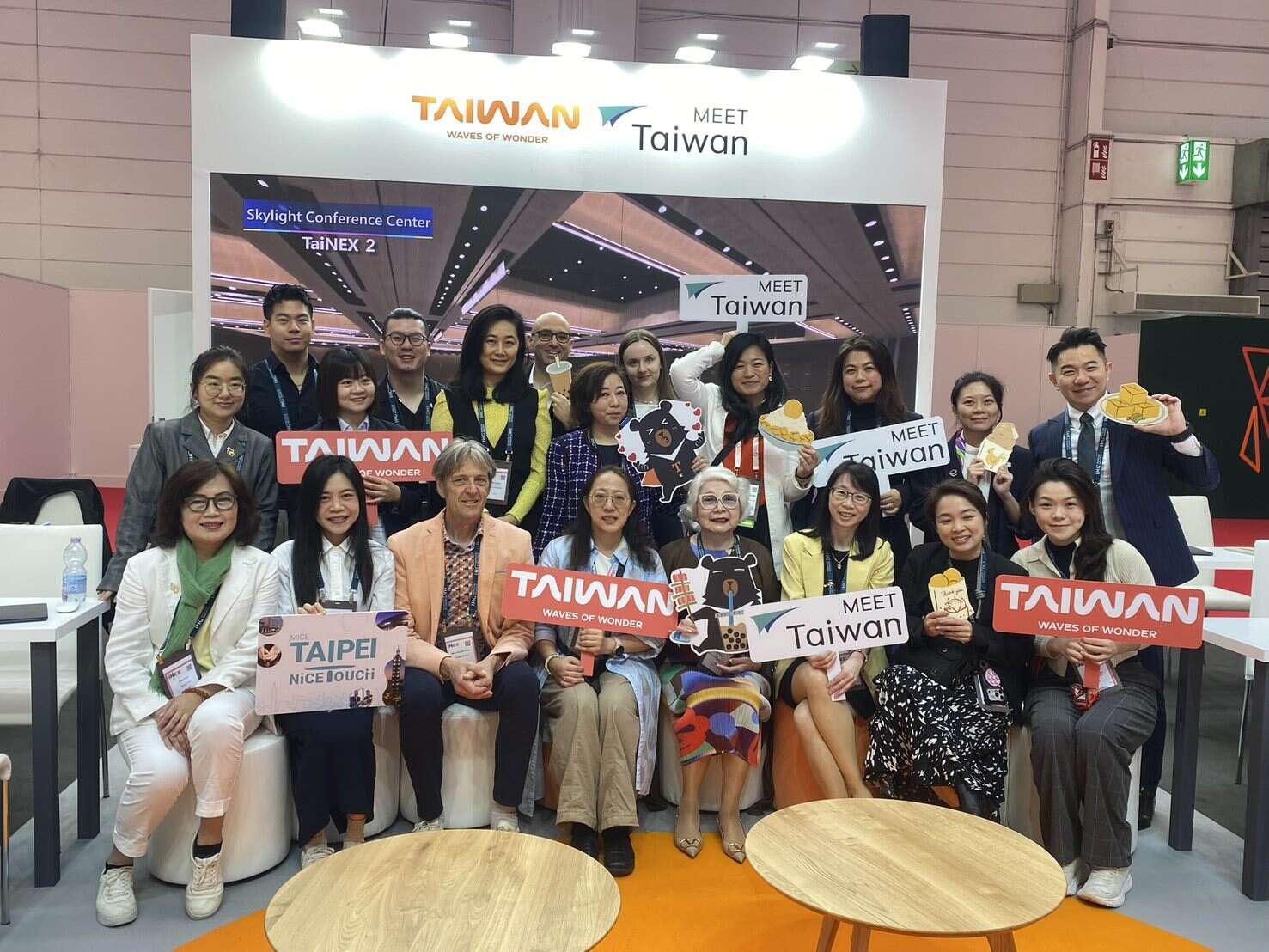 台北市观传局随MEET TAIWAN组台湾馆，推动台北MICE一站式服务（图片来源：台北市政府观光传播局）