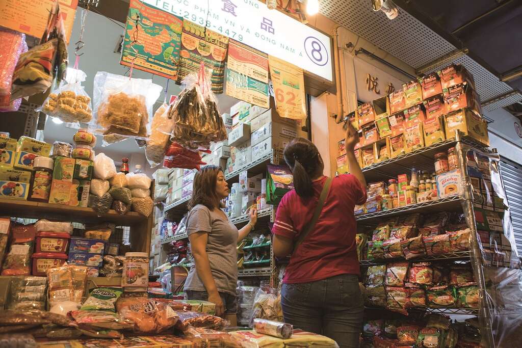 安康社區是許多越南移民的聚居地，因此有不少越南商店。