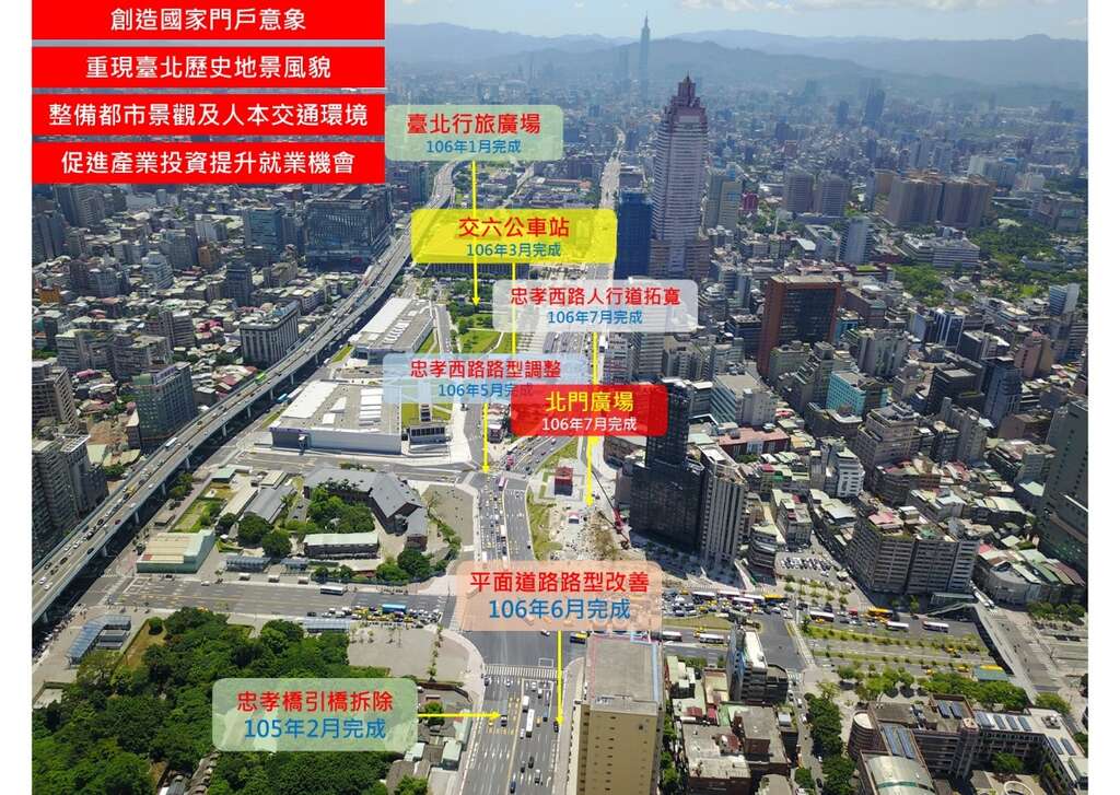 照片1.西区门户计画鸟瞰图