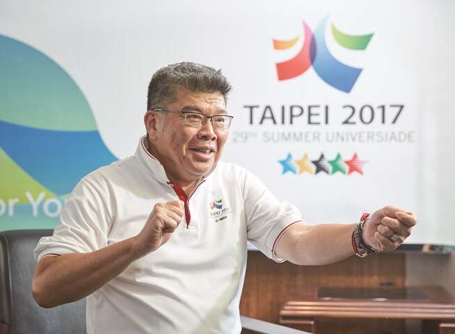 陳雨鑫氏はユニバ開催が台湾のスポーツ界にとって得がたい財産となると考えています。（写真／梁忠賢）