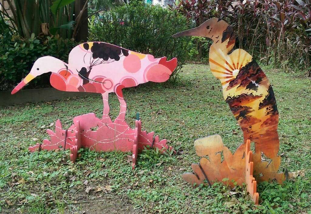 文德2號公園展出的彩繪白鷺鷥(3)
