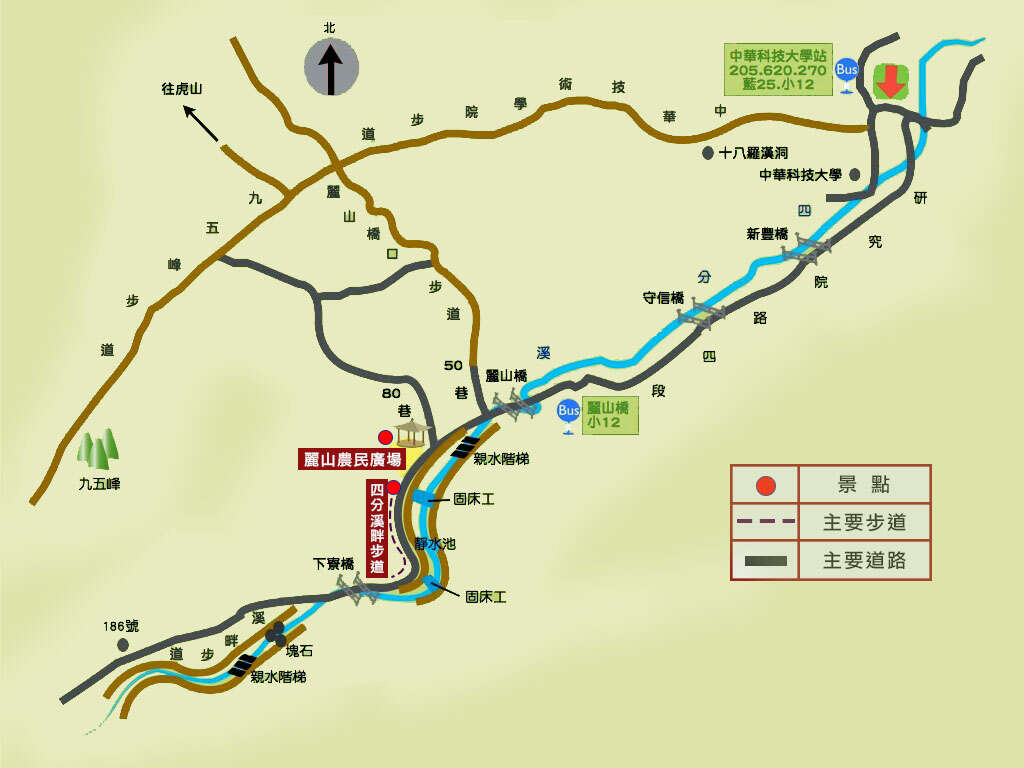 四分溪地图