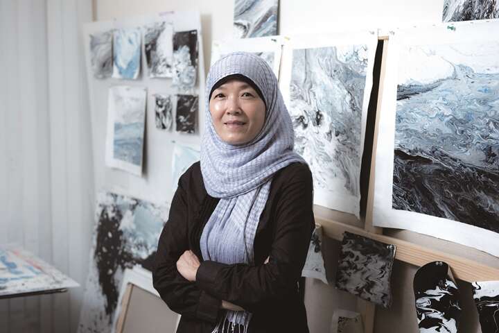 TAIPEI 冬季号 2017 Vol.10 ムスリムの画家 張曼麗さんの芸術と人生観