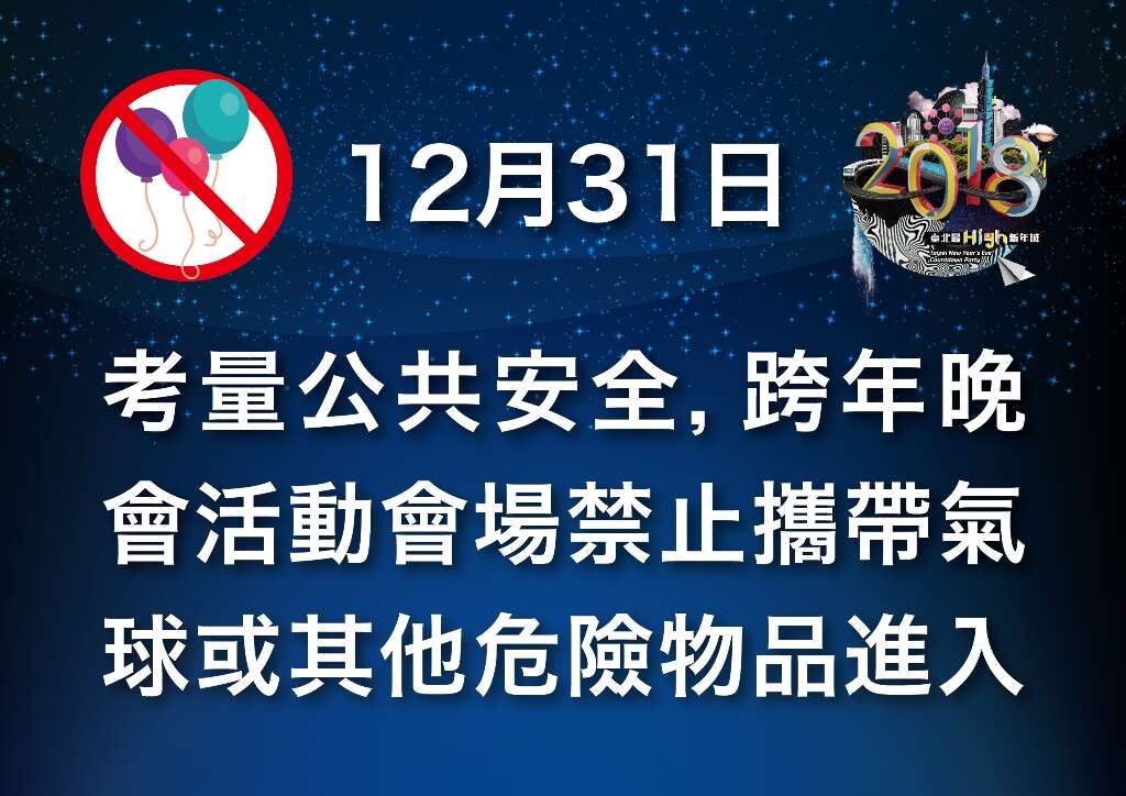 气球禁止告示