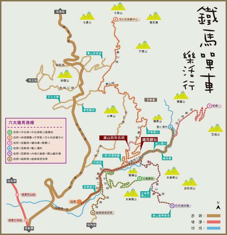 六大铁马路线图